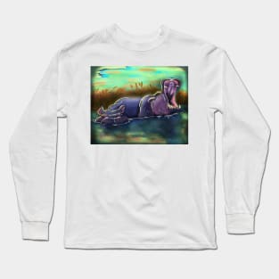 hippopotamus Long Sleeve T-Shirt